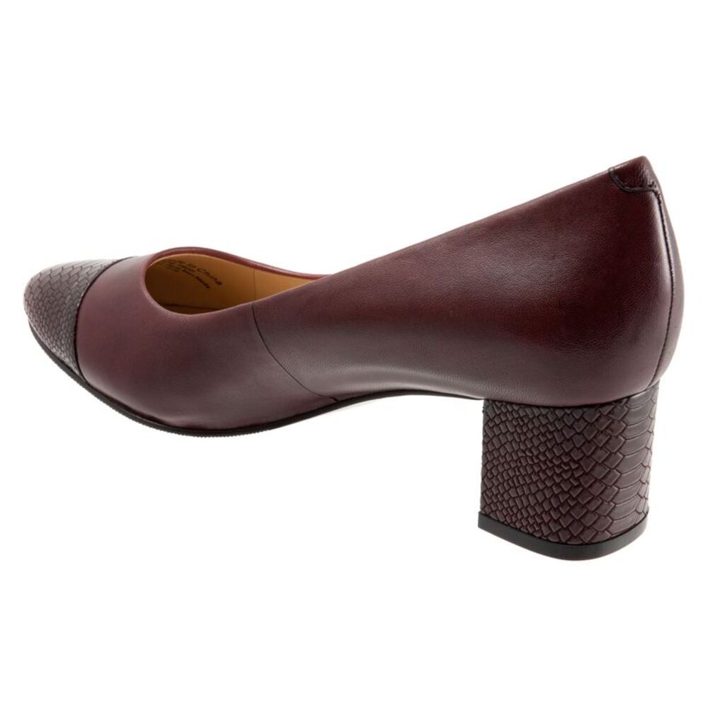 Trotters Womens Kiki Burgundy Shoes (NWT) - Picture 5 of 7